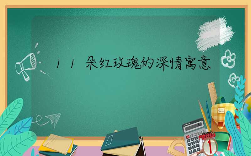  11朵红玫瑰的深情寓意